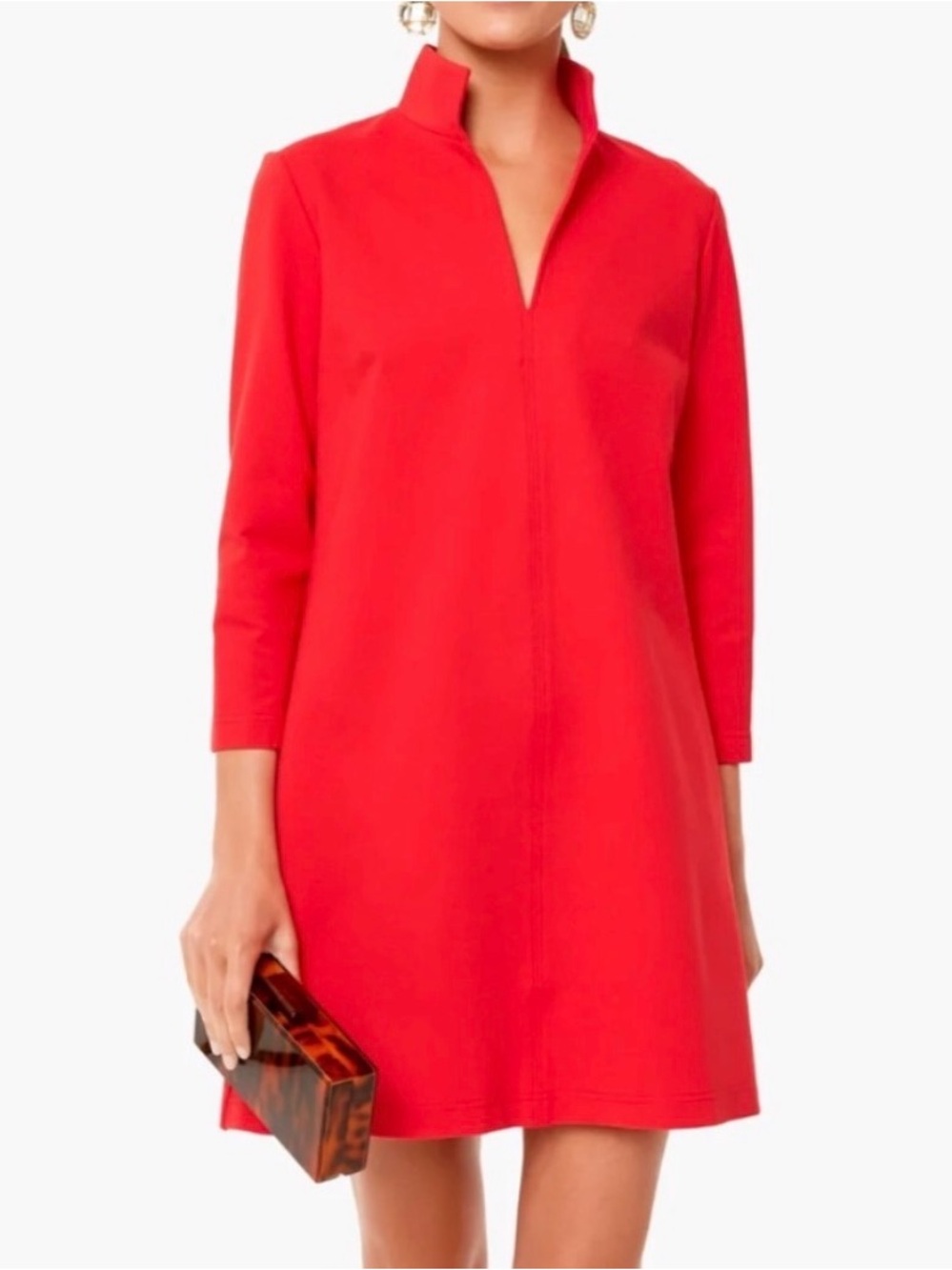 Tuckernuck Poppy Red Ponte Clifton Dress